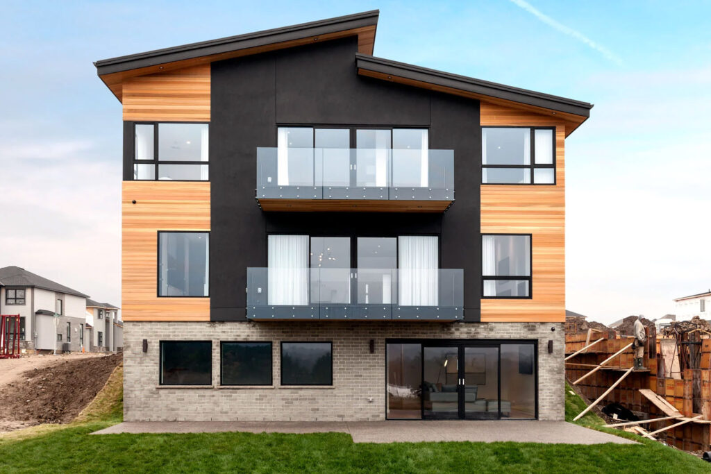 Contemporary residential exterior electrical project by G&S Electric in London, Ontario